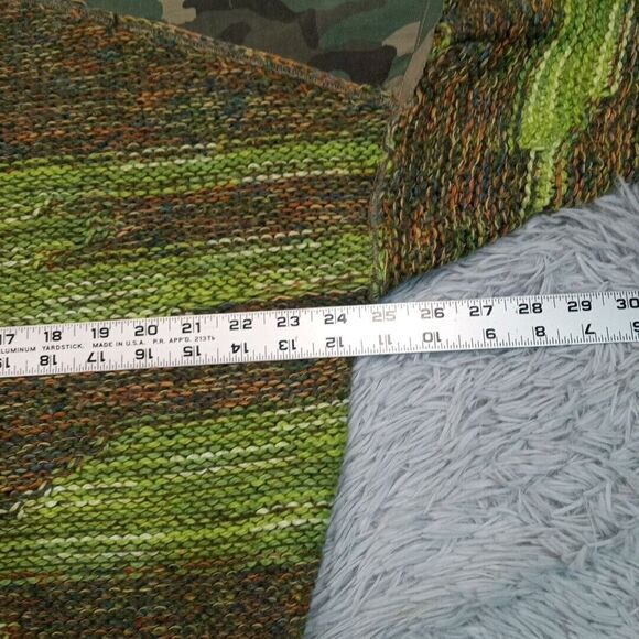 Free People Green and Orange Camouflage Cardigan - Picture 3 of 10